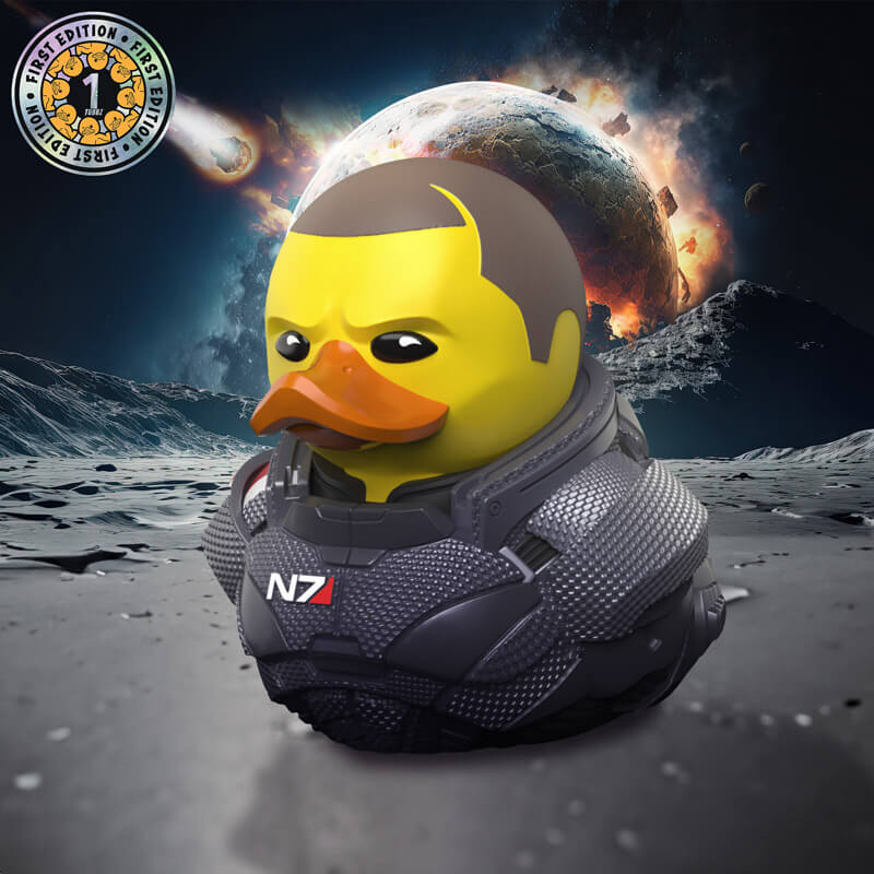 Tubbz First Edition: Mass Effect - Male Commander Shepard Cosplaying Rubber Duck Vinyl Figure