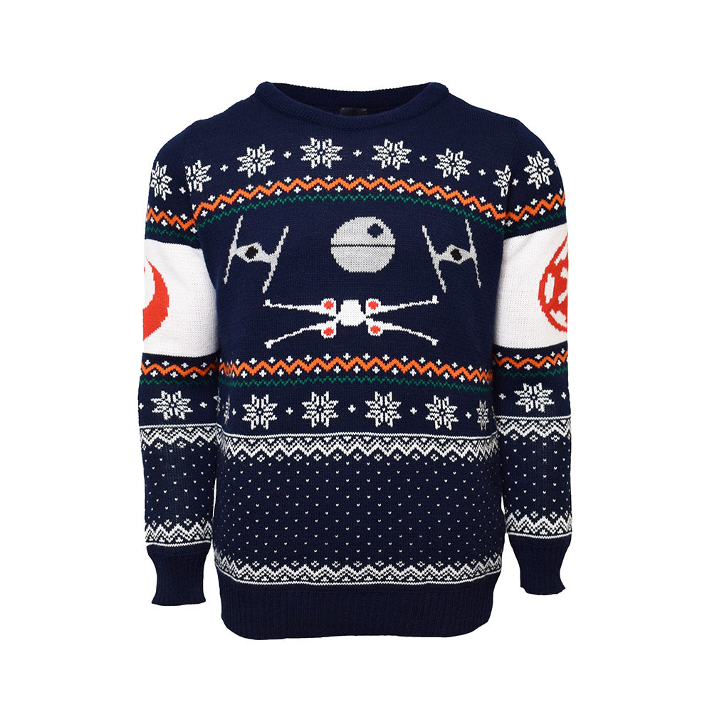 Leia Knitted Jumper Star Wars Christmas Jumpers Uk Star Wars X-Wing Tie  Fighter Christmas Jumper Ugly Sweater