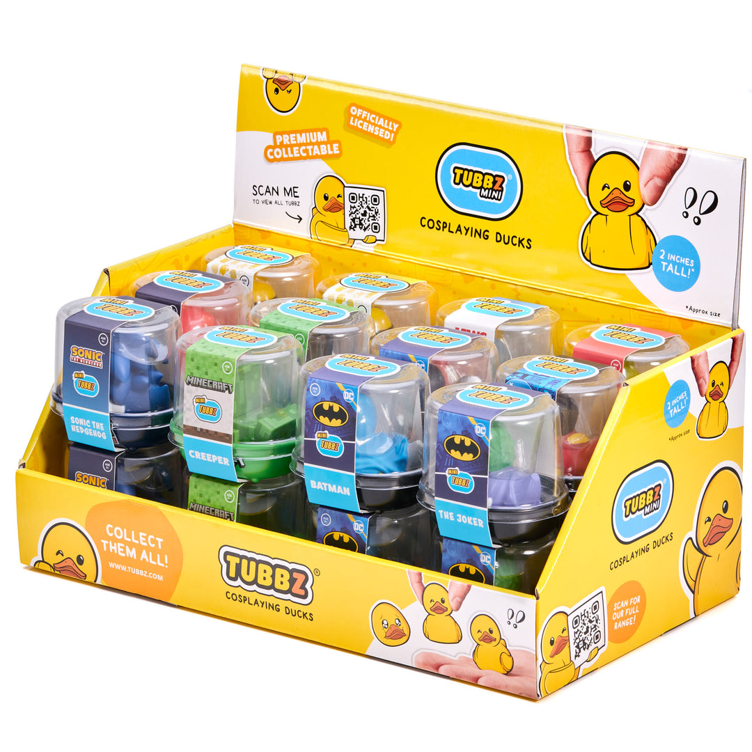 TUBBZ MINI Collectibles CDU – 24 Unit Pre-Pack (Top-Selling Mix)