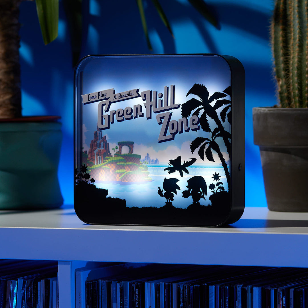 Sonic the Hedgehog ‘Green Hill Zone’ Acrylic Desk Lamp / Wall Light