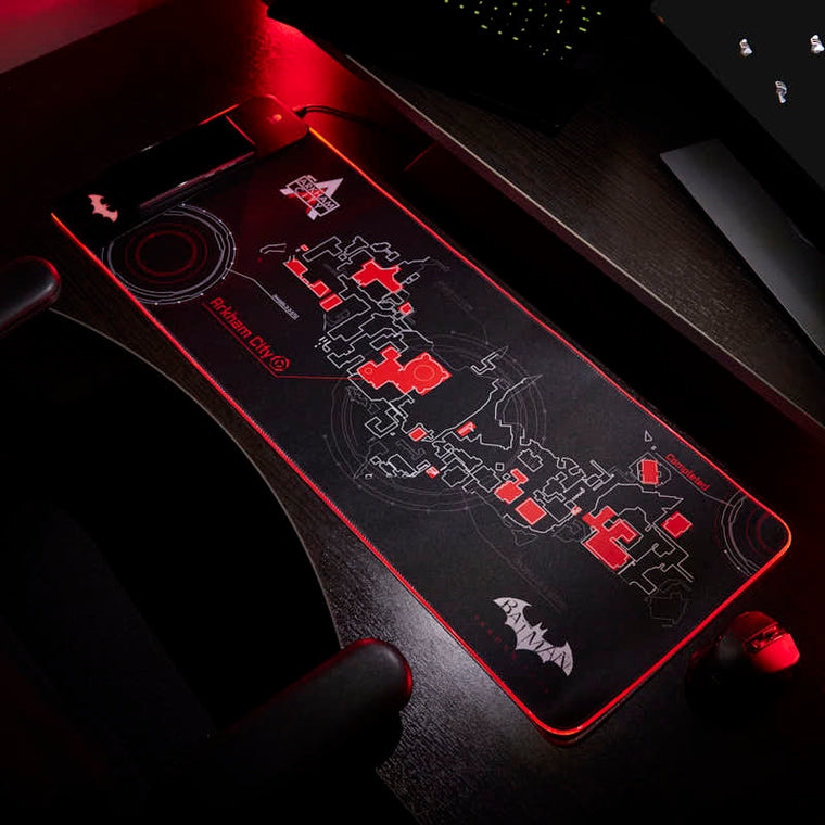 Batman Arkham - Oversize Gaming Mat & Mobile Charger