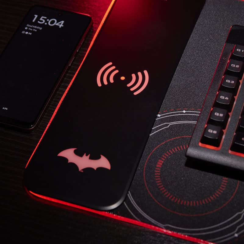 Batman Arkham - Oversize Gaming Mat & Mobile Charger