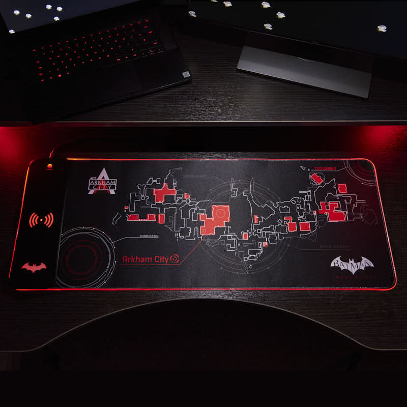 Batman Arkham - Oversize Gaming Mat & Mobile Charger