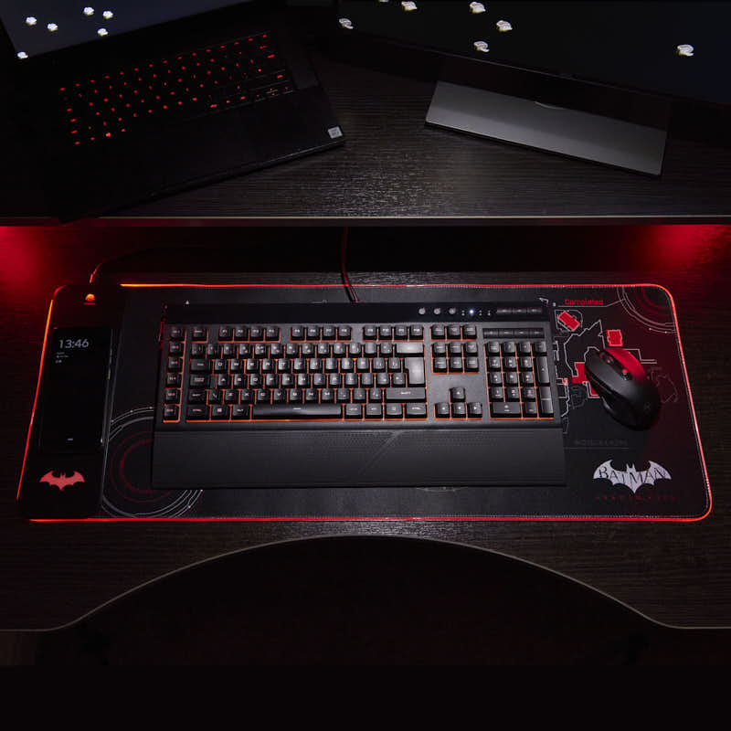 Batman Arkham - Oversize Gaming Mat & Mobile Charger