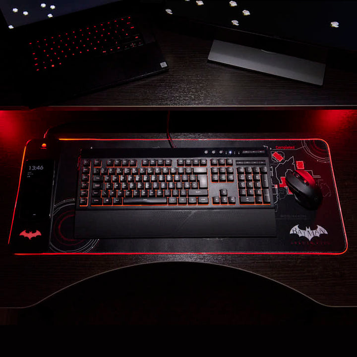 Batman Arkham - Oversize Gaming Mat & Mobile Charger