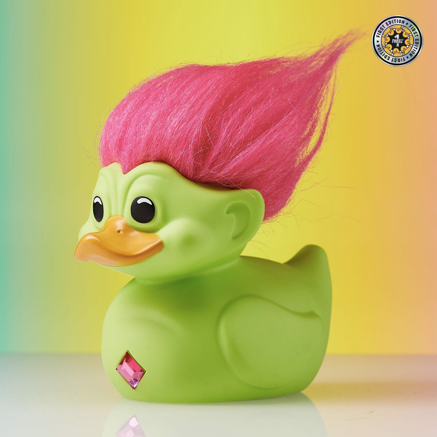 Trolls: Green Troll (Green with Pink Hair) TUBBZ (First Edition ...