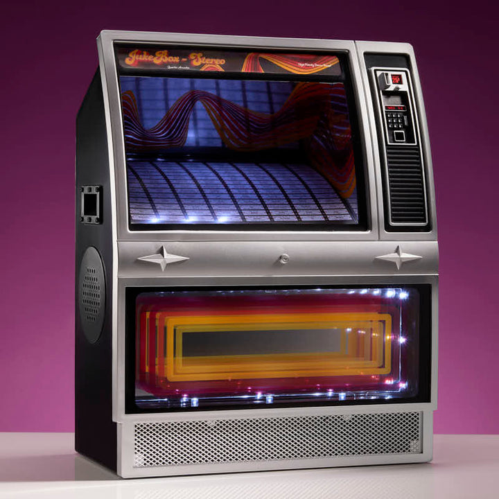Quarter Arcades Retro Bluetooth Mini Jukebox Speaker - Stereo 70’S Edition
