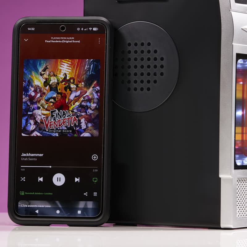 Quarter Arcades Retro Bluetooth Mini Jukebox Speaker - Stereo 70’S Edition