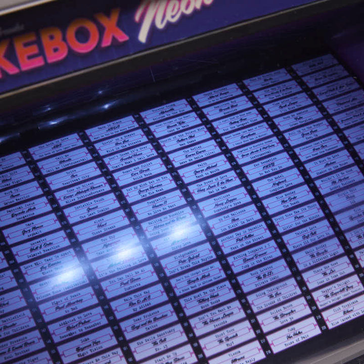 Quarter Arcades Retro Bluetooth Mini Jukebox Speaker - Neon 80’S Edition