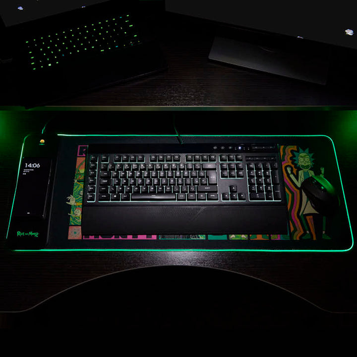 Rick and Morty - Oversize Gaming Mat & Mobile Charger