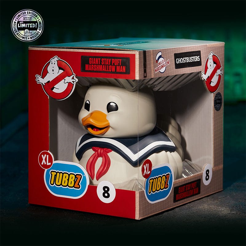 Official Ghostbusters Giant Stay Puft TUBBZ Cosplaying Duck Collectible – Marshmallow Scented