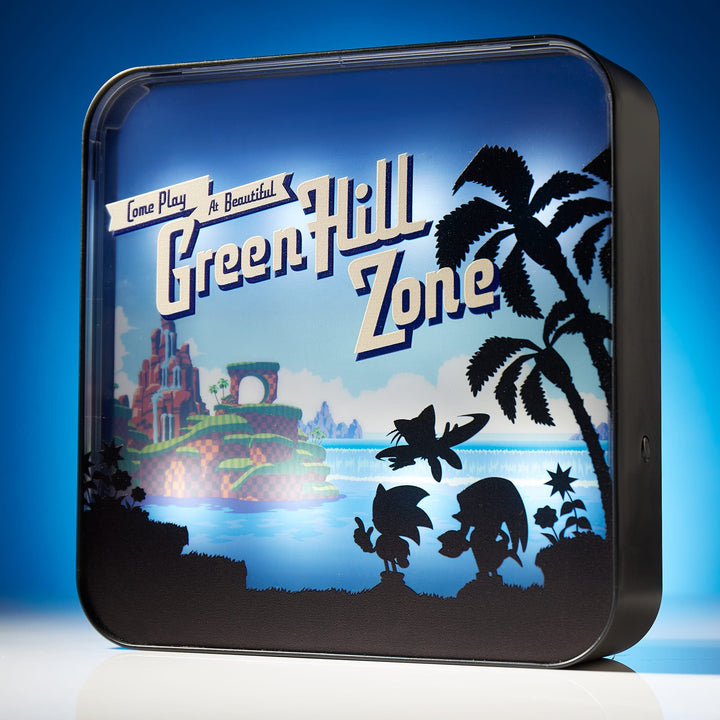 Sonic the Hedgehog ‘Green Hill Zone’ Acrylic Desk Lamp / Wall Light