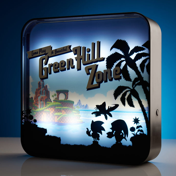 Sonic the Hedgehog ‘Green Hill Zone’ Acrylic Desk Lamp / Wall Light