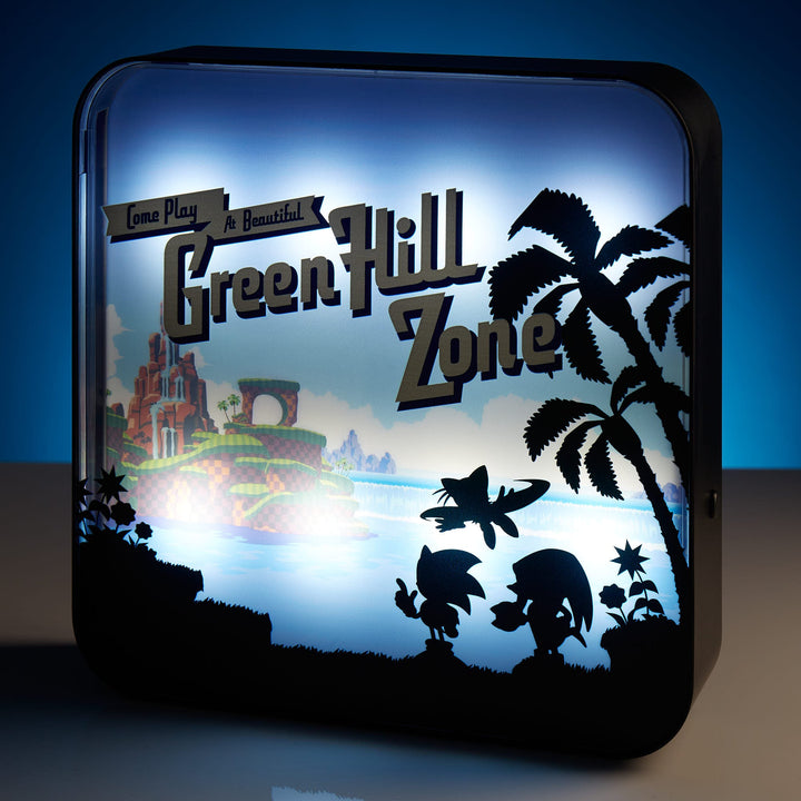 Sonic the Hedgehog ‘Green Hill Zone’ Acrylic Desk Lamp / Wall Light