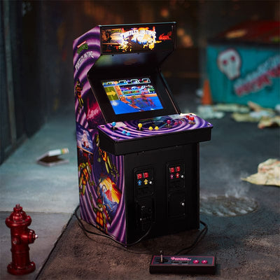 Official TMNT – Turtles in Time Quarter Arcade Cabinet + Stool