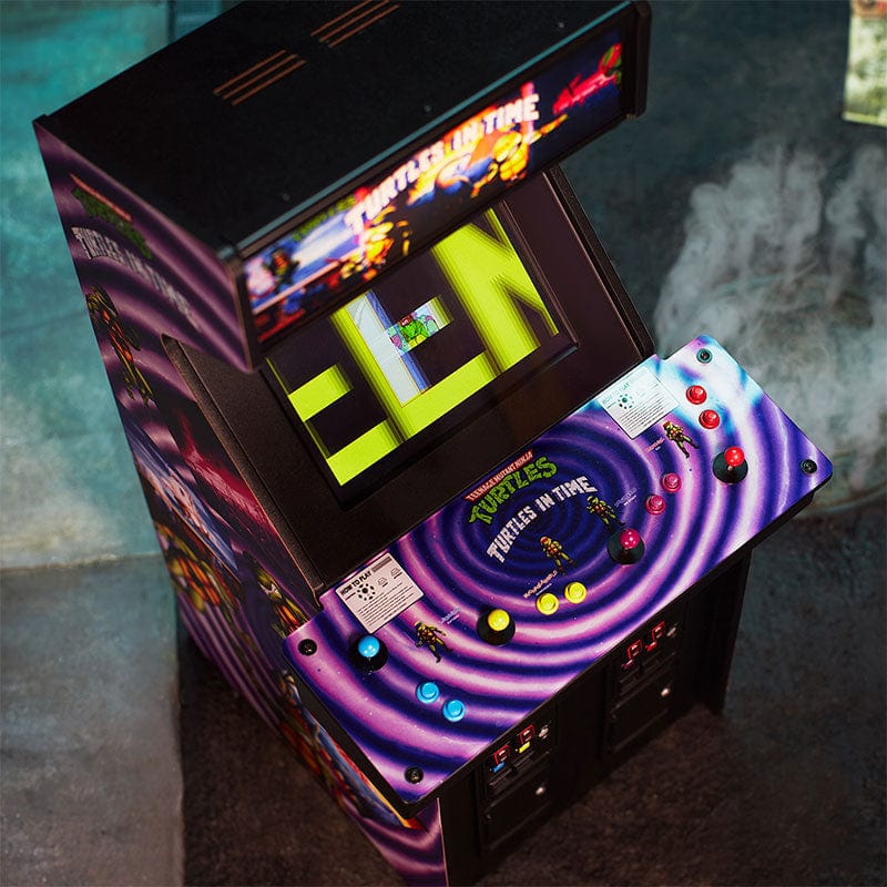 Official TMNT – Turtles in Time Quarter Arcade Cabinet + Stool