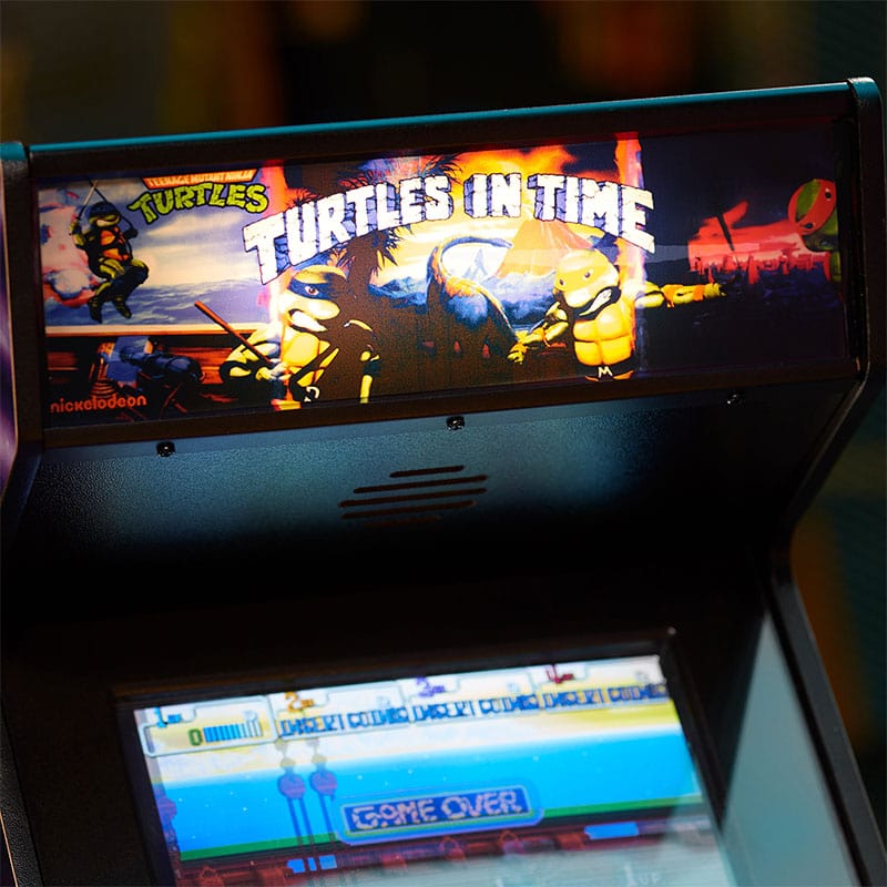 Official TMNT – Turtles in Time Quarter Arcade Cabinet + Stool