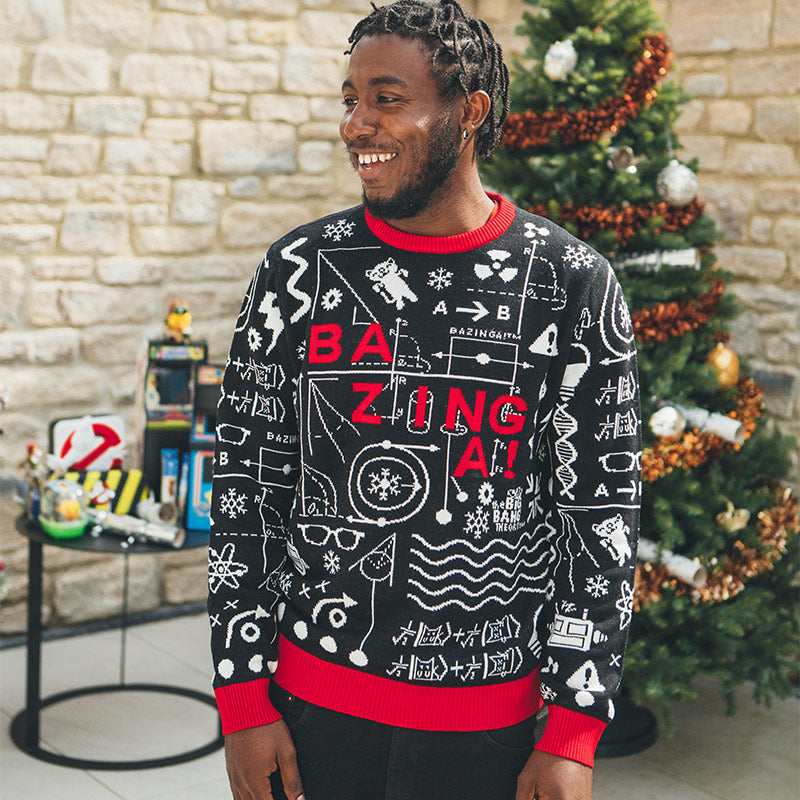 Official The Big Bang Theory ‘Bazinga’ Christmas Jumper / Ugly Sweater