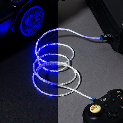 Official Back to the Future LED Micro USB Cable & Thumb Grips (PS4 and Xbox One)