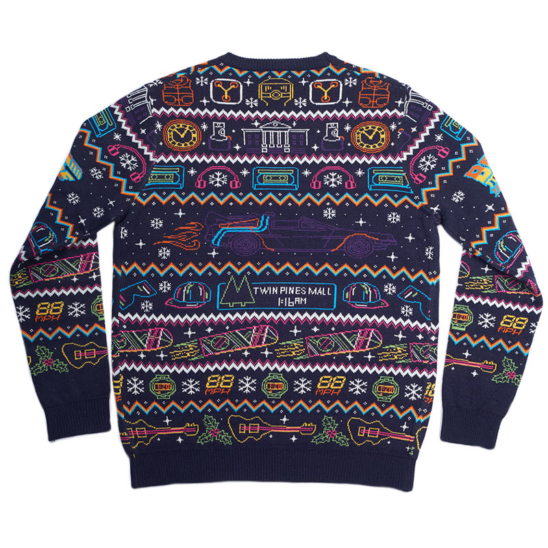 Official Back To The Future Christmas Jumper  / Ugly Sweater