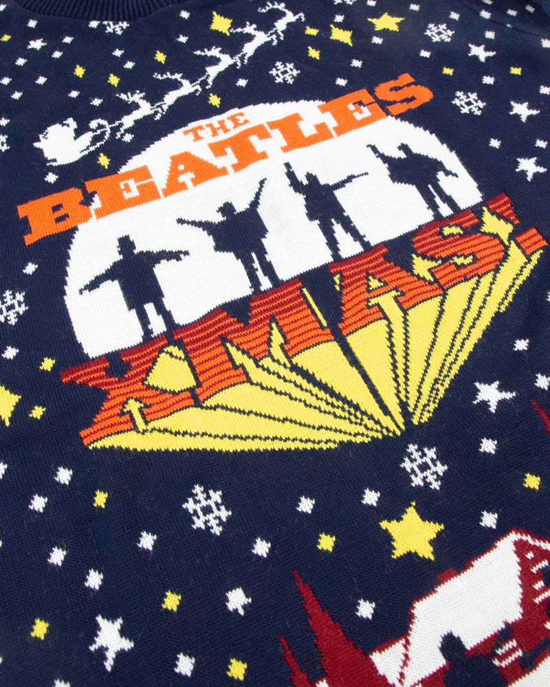 Official The Beatles Christmas Jumper / Ugly Sweater