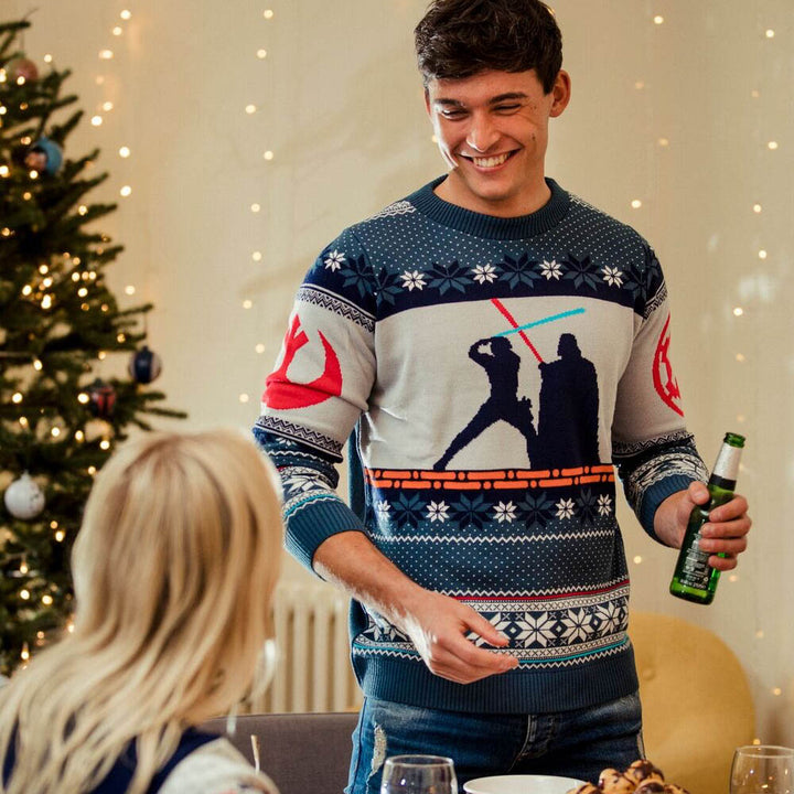 Star Wars Luke Vs Darth Christmas Jumper / Ugly Sweater