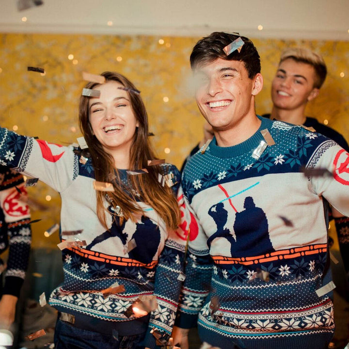 Star Wars Luke Vs Darth Christmas Jumper / Ugly Sweater