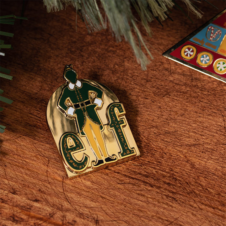 Elf Christmas Enamel Pin Badge Set 1.1