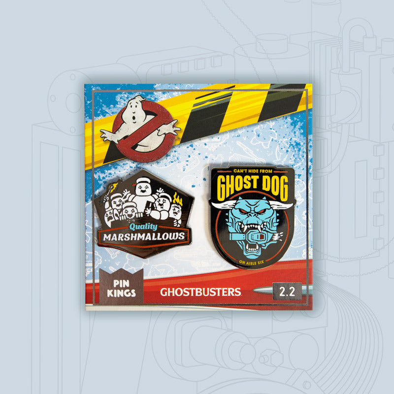 Pin Kings Ghostbusters Enamel Pin Badge Set 2.2 – Quality Marshmallows & Ghost Dog