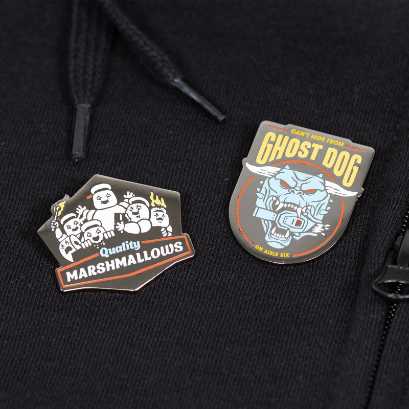 Pin Kings Ghostbusters Enamel Pin Badge Set 2.2 – Quality Marshmallows & Ghost Dog