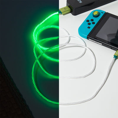 Official The Grinch LED USB C Cable & Thumb Grips (Nintendo Switch)