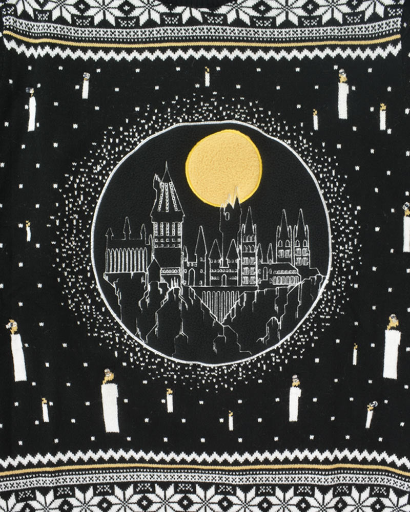 Official Harry Potter Hogwarts Castle Candles LED Christmas Jumper / Ugly Sweater