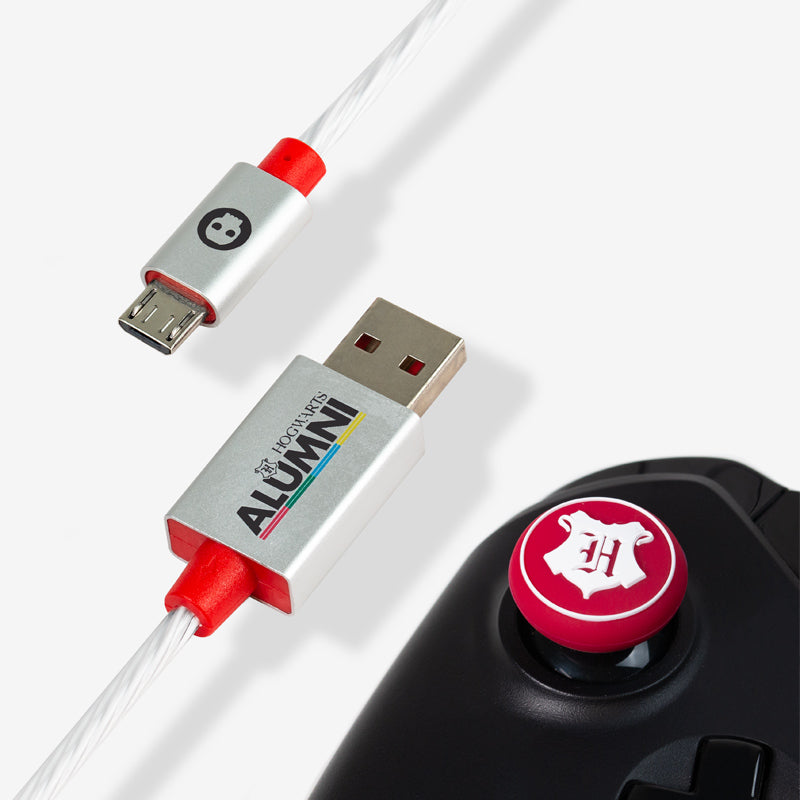 Official Harry Potter LED Micro USB Cable & Thumb Grips (PS4 and Xbox One)