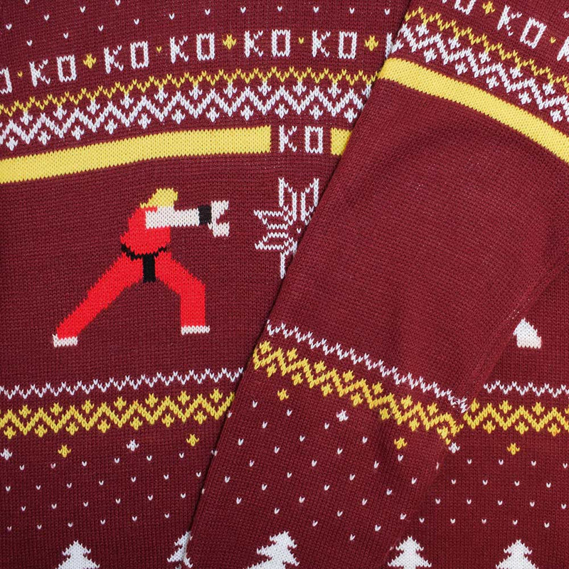 Official Street Fighter Ken Vs. Ryu Christmas Jumper / Ugly Sweater