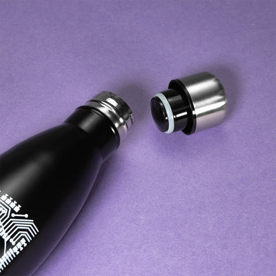 Official Mega Drive 'Technical Spec' Black Bowling Pin Style Water Bottle