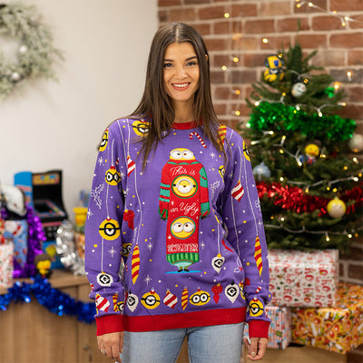 Official Minions Christmas Jumper / Ugly Sweater
