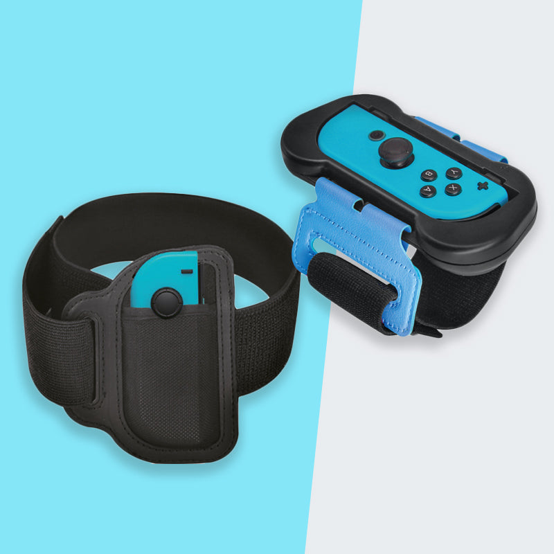 Numskull Nintendo Switch Joy-Con Ring Fit & Just Dance Straps (2 Pack)
