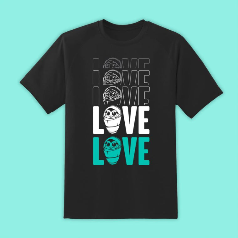 Destiny Fallen Baby ‘Love’ Black  T-Shirts