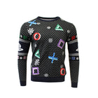 PlayStation Symbols Black Christmas Jumper / Ugly Sweater