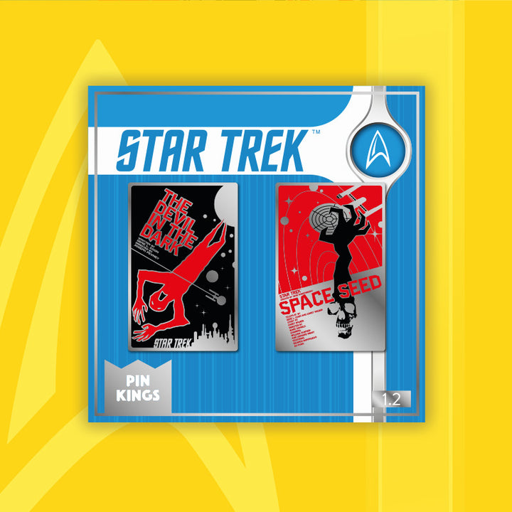 Star Trek Enamel Pin Badge Set 1.2 – The Devil in the Dark & Space Seed