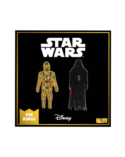 Pin Kings Star Wars Enamel Pin Badge Set 1.3 - C3PO and Darth Vader (Geek Store Exclusive)