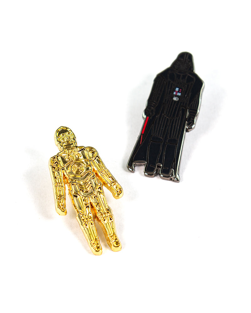 Pin Kings Star Wars Enamel Pin Badge Set 1.3 - C3PO and Darth Vader (Geek Store Exclusive)