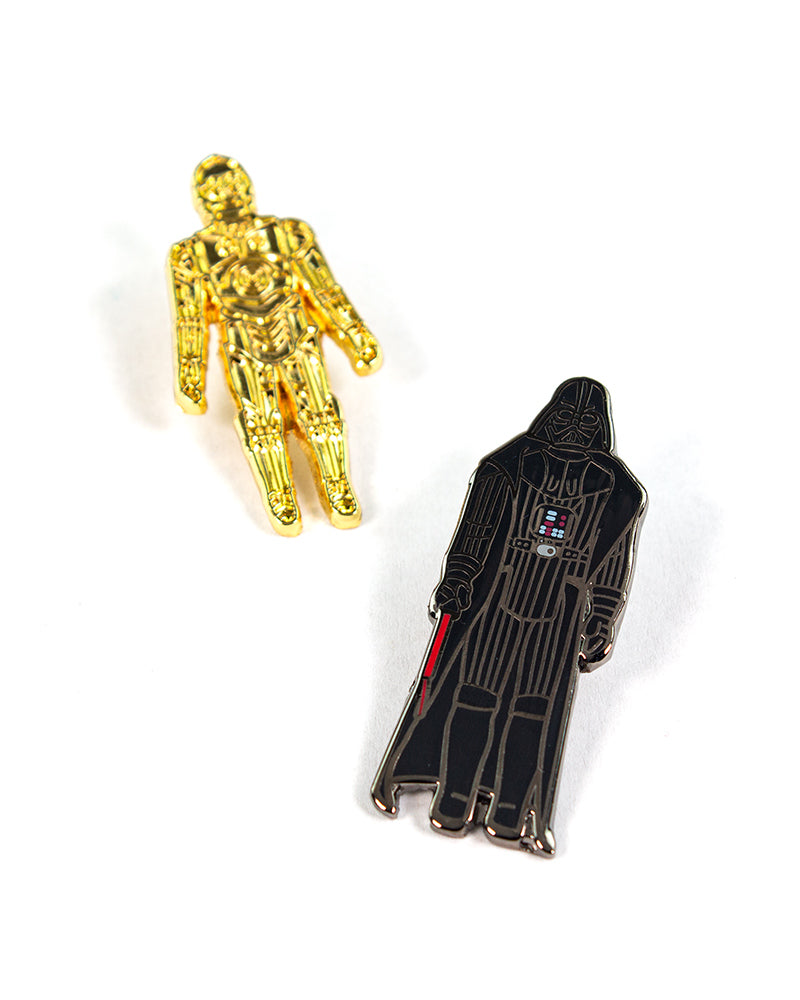 Pin Kings Star Wars Enamel Pin Badge Set 1.3 - C3PO and Darth Vader (Geek Store Exclusive)