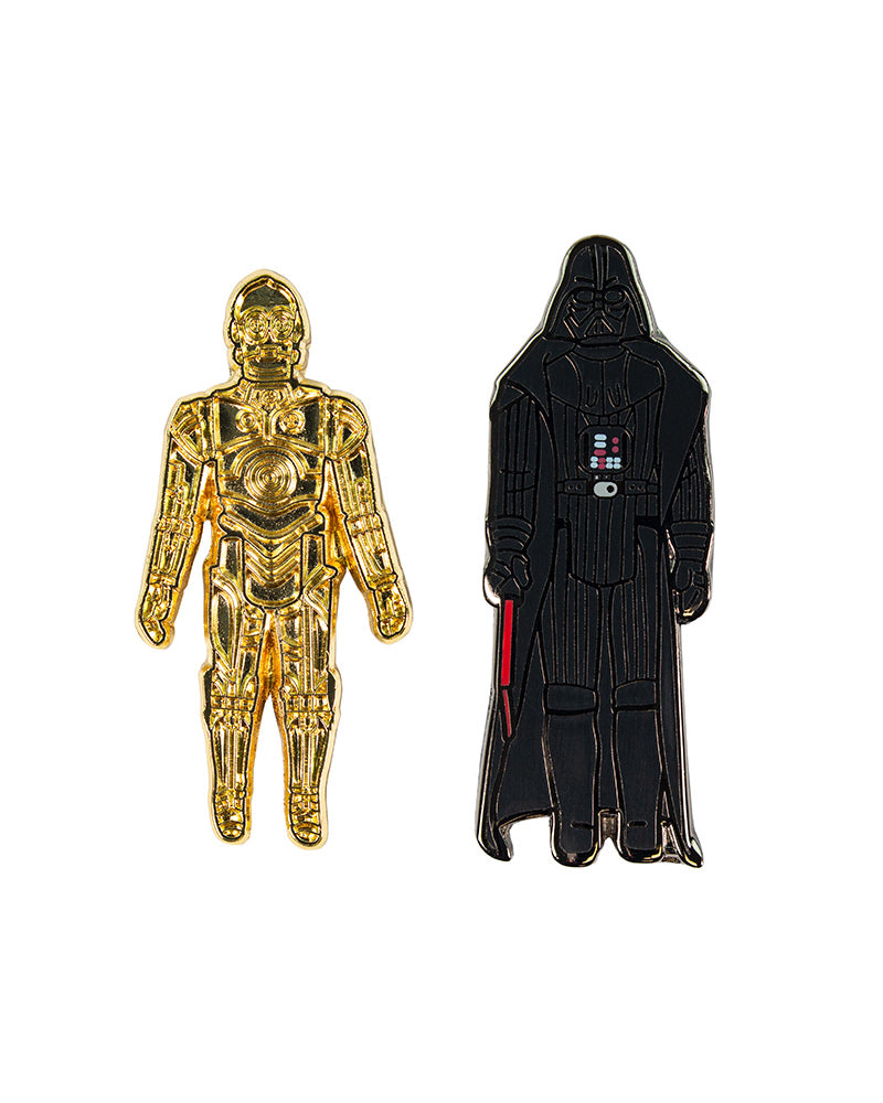 Pin Kings Star Wars Enamel Pin Badge Set 1.3 - C3PO and Darth Vader (Geek Store Exclusive)