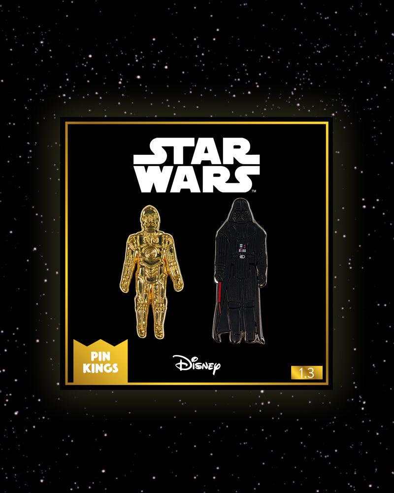 Pin Kings Star Wars Enamel Pin Badge Set 1.3 - C3PO and Darth Vader (Geek Store Exclusive)