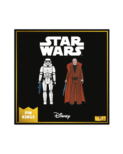 Pin Kings Star Wars Enamel Pin Badge Set 1.4 - Stormtrooper and Obi Wan (Geek Store Exclusive)