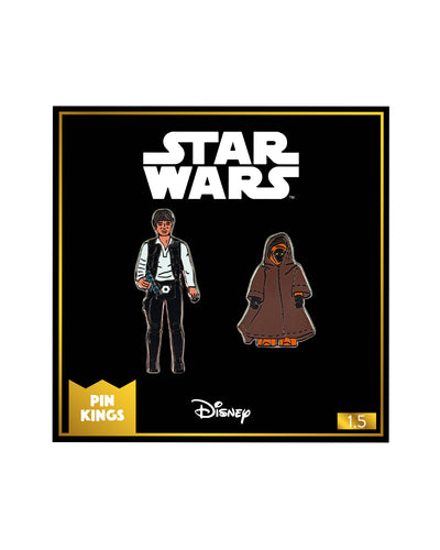 Pin Kings Star Wars Enamel Pin Badge Set 1.5 - Han Solo and Jawa (Geek Store Exclusive)