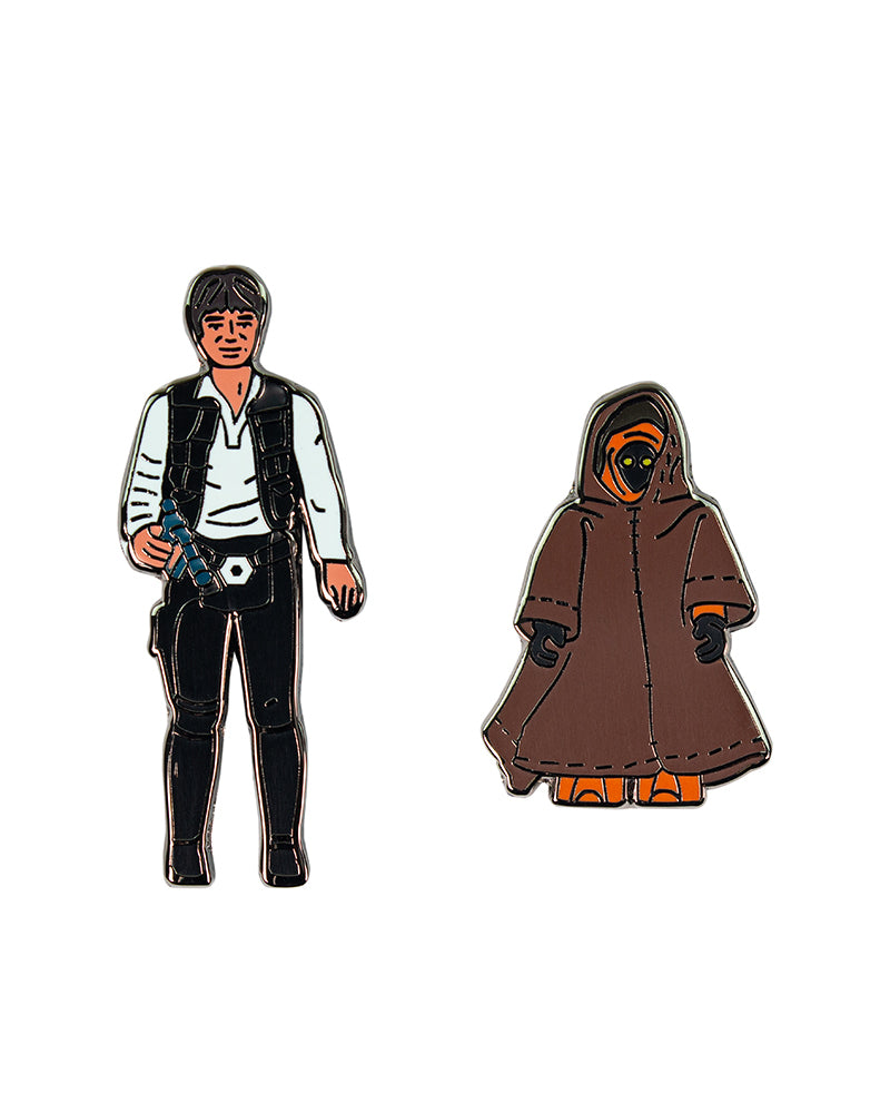 Pin Kings Star Wars Enamel Pin Badge Set 1.5 - Han Solo and Jawa (Geek Store Exclusive)