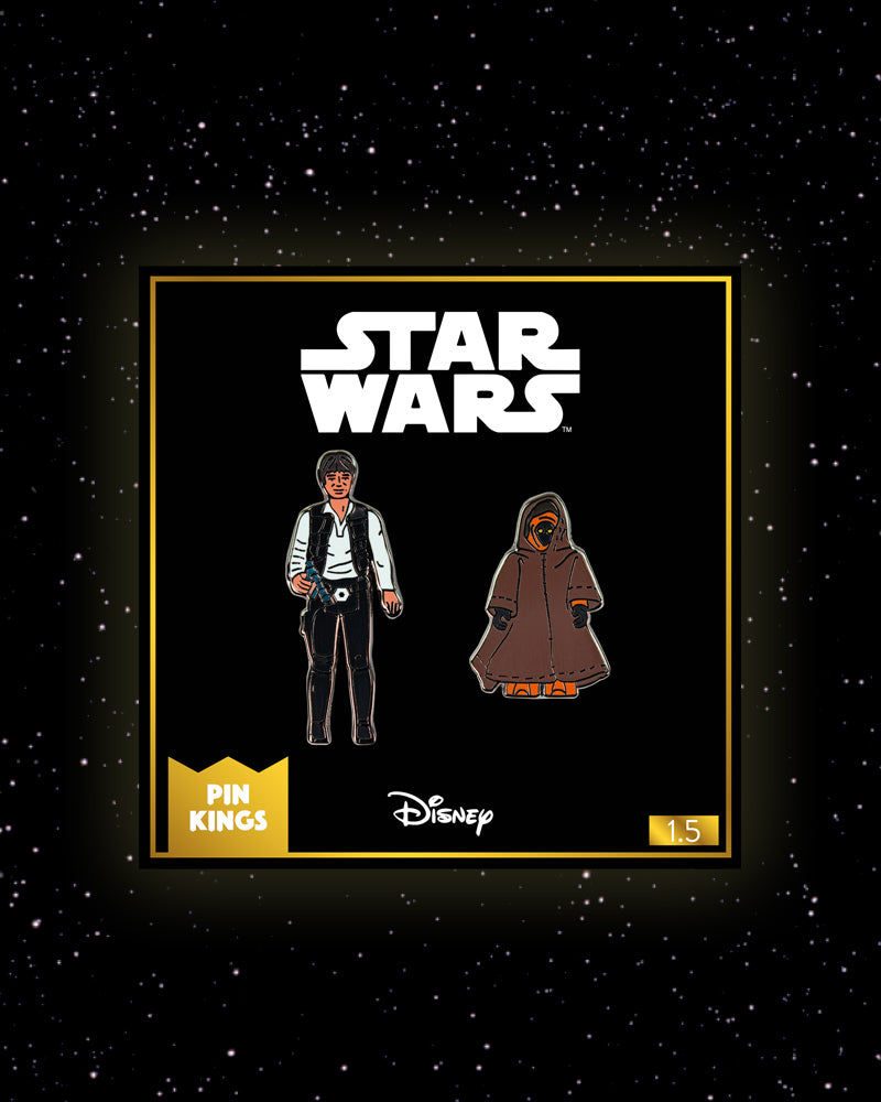 Pin Kings Star Wars Enamel Pin Badge Set 1.5 - Han Solo and Jawa (Geek Store Exclusive)