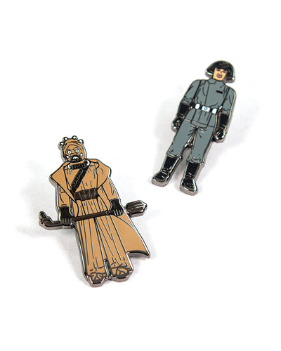 Pin Kings Star Wars Enamel Pin Badge Set 1.6 - Tusken Raider and Imperial Death Star Technician (Geek Store Exclusive)